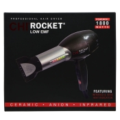 CHI ROCKET Hair Dryer 1800W Ceramic Ionic Infrared Low EMP 