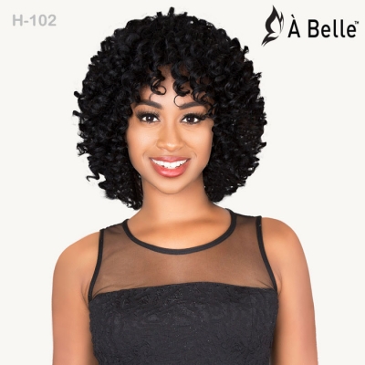 A Belle Deep Wave 12A 100% Natural Human Hair Wig - H-102