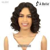 A Belle 100% Natural Human Hair Deep Part Lace Front Wig - HL202