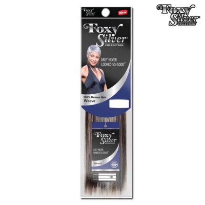 Foxy Silver 100% Human Hair Yaki Weave 10 Inch