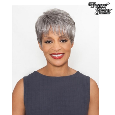 Foxy Silver Synthetic Wig - STELLA