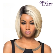 Foxy Silver Synthetic Natural J Part Lace Wig - CAROLYN