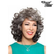 Foxy Silver Synthetic Wig - HELENA