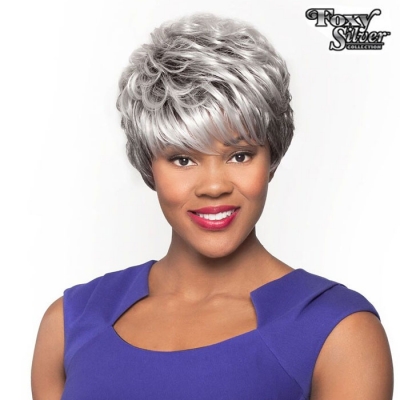 Foxy Silver Synthetic Wig - MINNIE