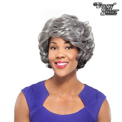 Foxy Silver Synthetic Wig - SHELLY