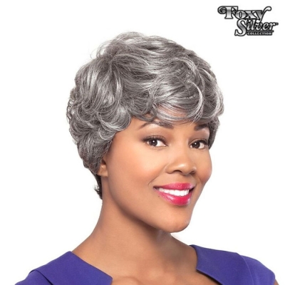 Foxy Silver Synthetic Wig - ROSLYN