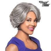 Foxy Silver Synthetic Lace Wig - MAKAYLA