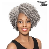 Foxy Silver Synthetic Natural J Part Lace Wig - JOYCE