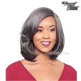 Foxy Silver Synthetic Natural J Part Lace Wig - 10856 MISTY