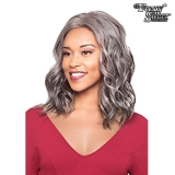 Foxy Silver Synthetic Natural J Part Lace Wig - 10859 ABREE