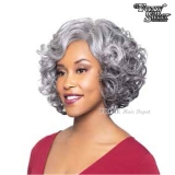 Foxy Silver Synthetic Natural J Part Wig - 10875 LORI