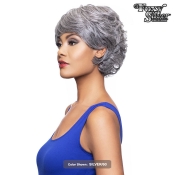 Foxy Silver Synthetic Hand Tied Wig - 10950 MAUREEN
