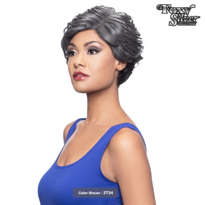 Foxy Silver Synthetic J Lace Wig - 10952 VALERY