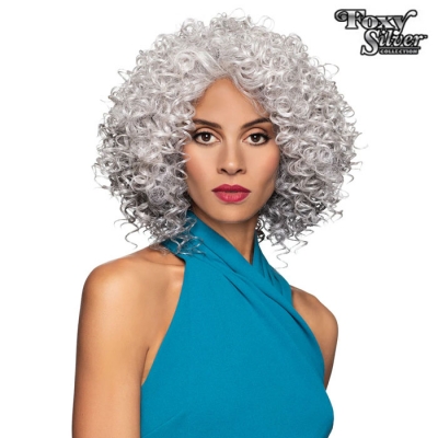 Foxy Silver Synthetic Wig - 10990 BERNICE