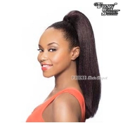 Foxy Silver Synthetic Drawstring Ponytail - 14643 DS10