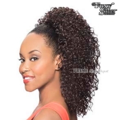 Foxy Silver Synthetic Drawstring Ponytail - 14646 DS13