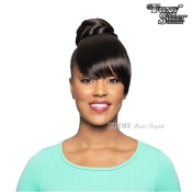 Foxy Silver Synthetic Ponytail Bang and Drawstring Set - 14659 DUET06