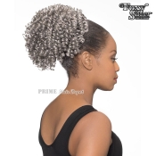 Foxy Silver Synthetic Drawstring Ponytail - 14661 DS14