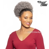 Foxy Silver Synthetic Drawstring Ponytail - 14662 DS15