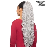 Foxy Silver Synthetic Drawstring Ponytail - 14678 DS17
