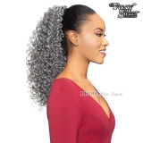 Foxy Silver Synthetic Drawstring Ponytail - 14680 DS19