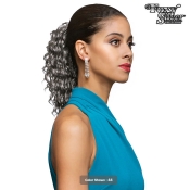 Foxy Silver Synthetic Drawstring Ponytail - 14695 DS22