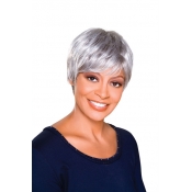 ALICIA FOXY SILVER, Monofilament Synthetic Wig, TRUDY