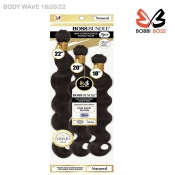 Bobbi Boss Gold Boss Bundle 100% Unprocessed Human Hair Weave -  BODY WAVE 3 PCS [18.20.22]