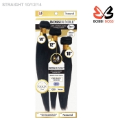 Bobbi Boss Gold Boss Bundle 100% Unprocessed Human Hair Weave -  STRAIGHT 3 PCS [10.12.14]