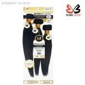 Bobbi Boss Gold Boss Bundle 100% Unprocessed Human Hair Weave -  STRAIGHT 3 PCS [14.16.18]