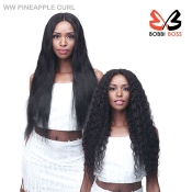 Bobbi Boss Bundle 100% Virgin Human Hair Lace Part Closure - WW PINEAPPLE CURL [10/12/16]