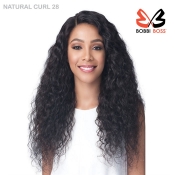Bobbi Boss Unprocessed Virgin Remy Bundle Hair Full Lace Wig - NATURAL CURL 28