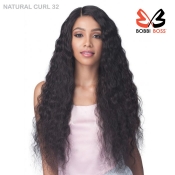 Bobbi Boss Unprocessed Virgin Remy Bundle Hair Full Lace Wig - NATURAL CURL 32