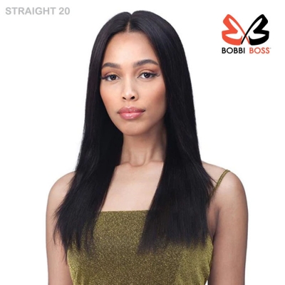 Bobbi Boss 100% Unprocessed Remy HD Bundle Lace Front Wig - STRAIGHT 20