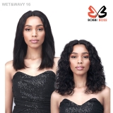Bobbi Boss 100% Virgin Remy Human Hair HD Lace Wig - WET&WAVY 16