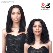 Bobbi Boss 100% Virgin Remy Human Hair HD Lace Wig - WET&WAVY 16