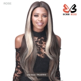 Bobbi Boss Human Hair Blend HD Lace Front Wig - MBLF362 ROSE