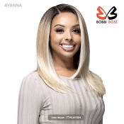 Bobbi Boss Human Hair Blend 13X4 Glueless HD Lace Wig - MBLF405 AYANNA