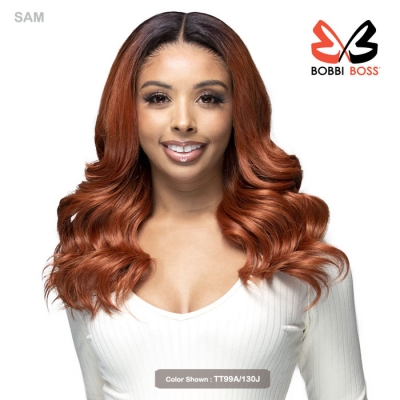 Bobbi Boss Human Hair Blend 13X4 Glueless HD Lace Wig - MBLF406 SAM