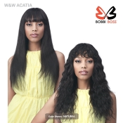 Bobbi Boss 100% Human Hair Wig - MH1296 W&W ACATIA