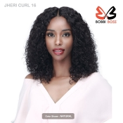 Bobbi Boss 100% Unprocessed Human Hair Bundle Lace Front Wig - MHLF503  JHERI CURL 16