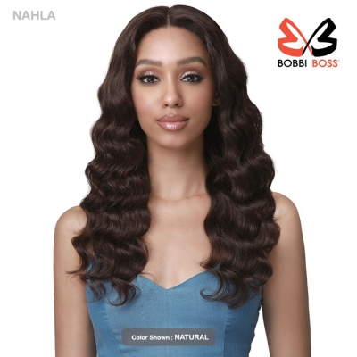 Bobbi Boss 100% Unprocessed Human Hair 13X4 HD 360 Lace Frontal Wig - MHLF516 NAHLA