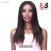 Bobbi Boss 100% Unprocessed Human Hair 13X4 HD 360 Lace Frontal Wig - MHLF518 CASSIDY