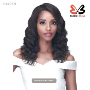 Bobbi Boss 100% Unprocessed Human Hair 13x4 Hand Tied Deep HD Lace Wig - MHLF537 HAYDEN
