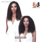Bobbi Boss 100% Unprocessed Human Hair Wet & Wavy 13x4 Hand Tied Deep HD Lace Wig - MHLF538 CAMRYN