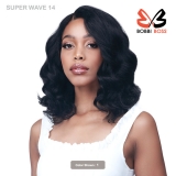 Bobbi Boss 100% Human Hair Deep Lace Wig - MHLF597 SUPER WAVE 14