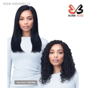 Bobbi Boss 100% Unprocessed Human Hair W&W Lace Front Wig - MHLF650 ANNABELLE