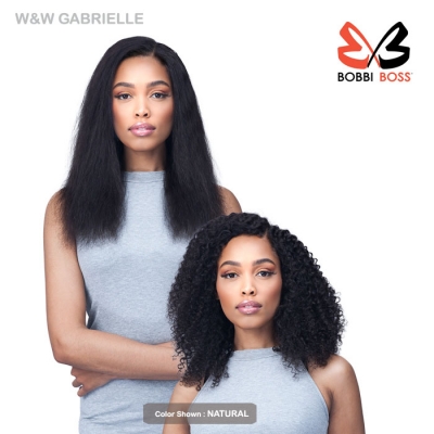 Bobbi Boss 100% Unprocessed Human Hair W&W Lace Front Wig - MHLF651 GABRIELLE