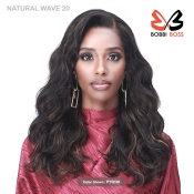 Bobbi Boss 100% Premium Remy Hair 13X4 HD Lace Wig - MHLF920 NATURAL WAVE 20