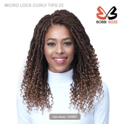 Bobbi Boss Synthetic Hair 4x4 Frontal Lace Wig - MLF617 MICRO LOCS CURL TP 22